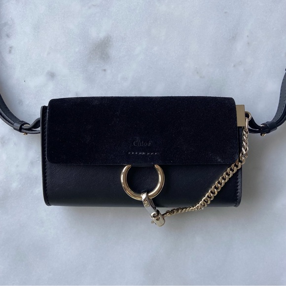 AUTHENTIC Chloe Faye Small Black Crossbody Bag - Picture 5 of 12